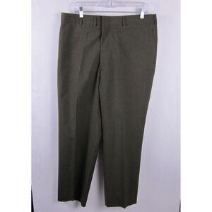 Mens Wool Tropical Green Trousers 38R Military Army 8405-00-610-9213 Pants